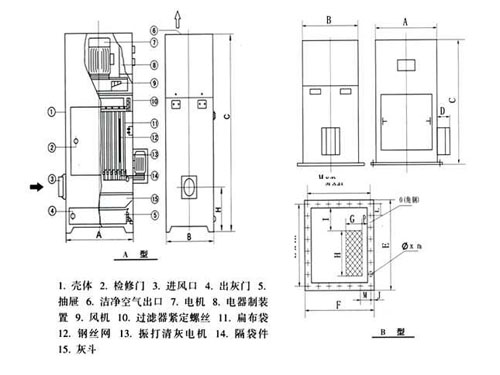 PL型單機(jī)除塵器圖紙